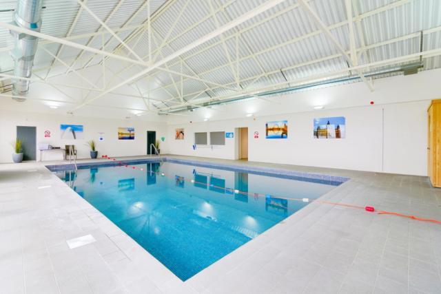 indoor swimming pool at viewfield manor holiday park in ayrshire