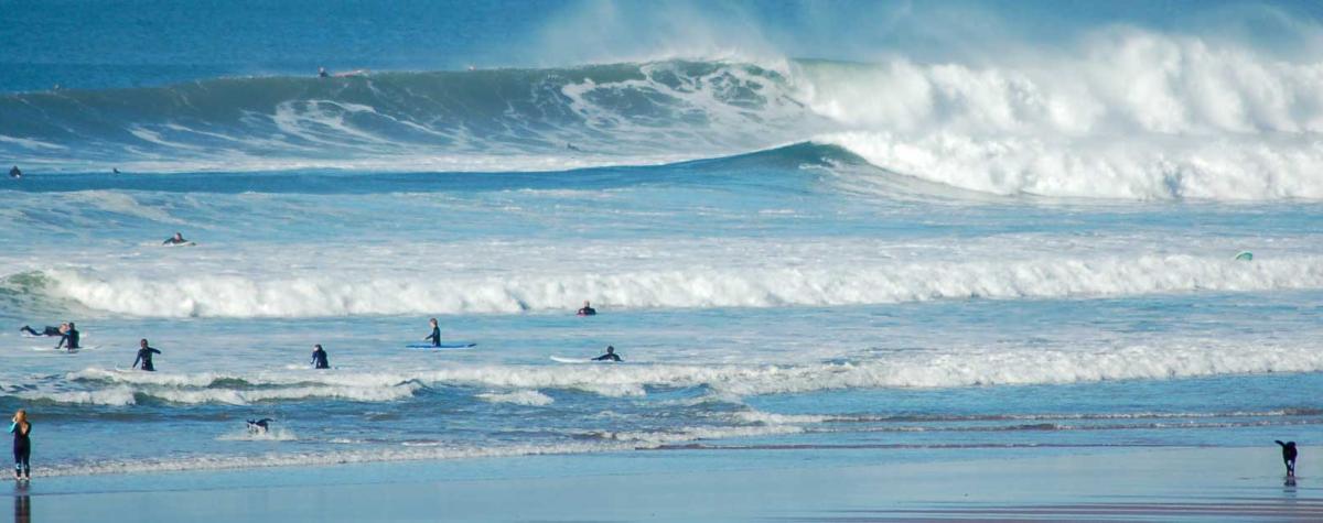 Croyde Beach, great for surfing holiday parks and caravan parks