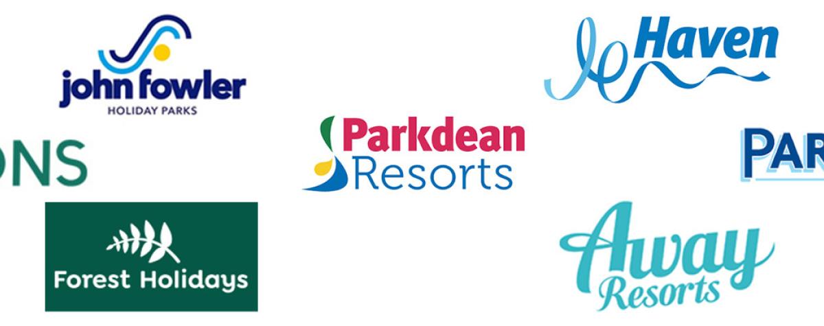 logos for the main holiday park groups in the uk