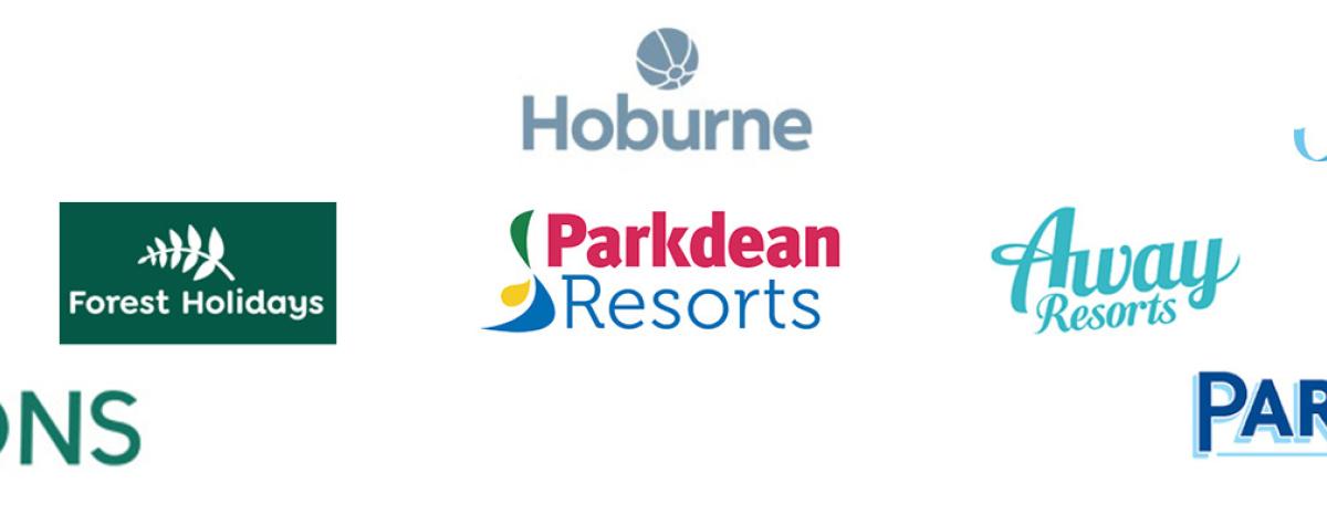 logos for the main holiday park groups in the uk