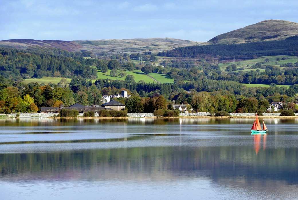 Bala lake in Gwynedd which has some lovely holiday parks 