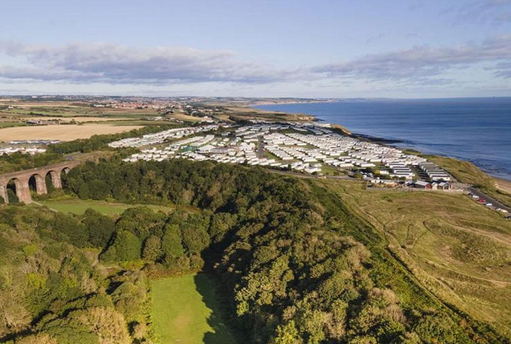 Beautiful coastline near to Durham and it's holiday parks