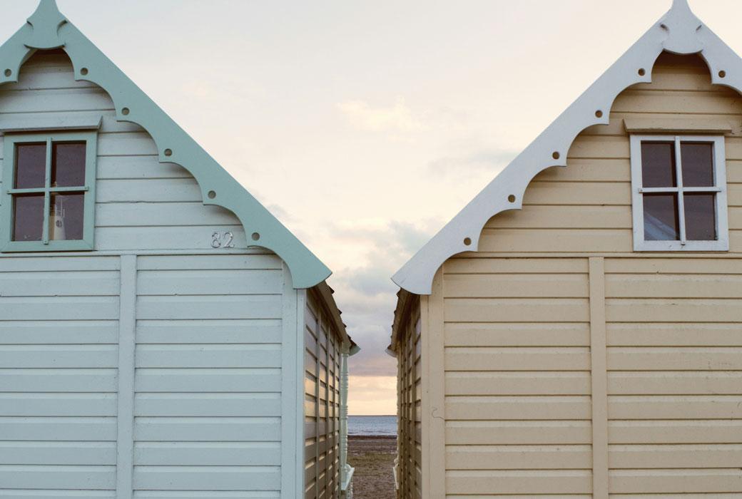 Beach Huts on Mersea Island with great places to stay