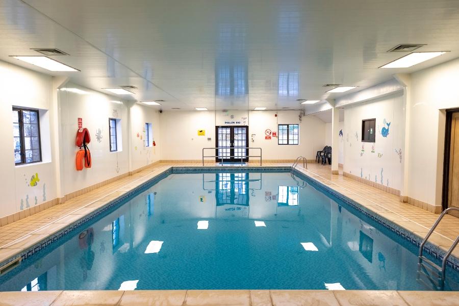 indoor swimming pool at Ashbourne Heights Holiday Park