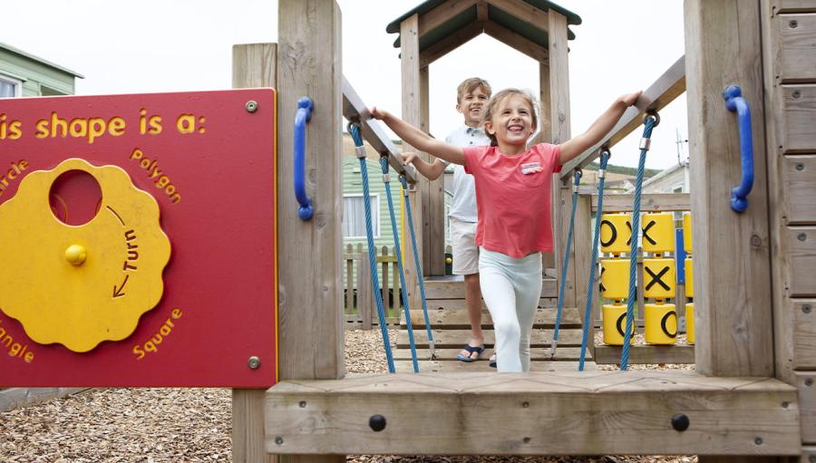 adventure playground at Challaborough Bay Holiday Park