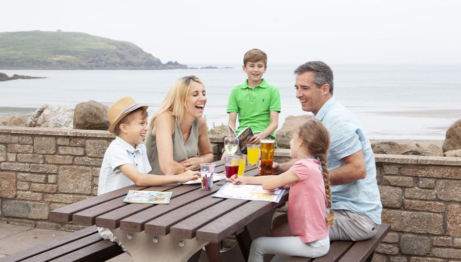 Challaborough Bay Holiday Park eating with a view