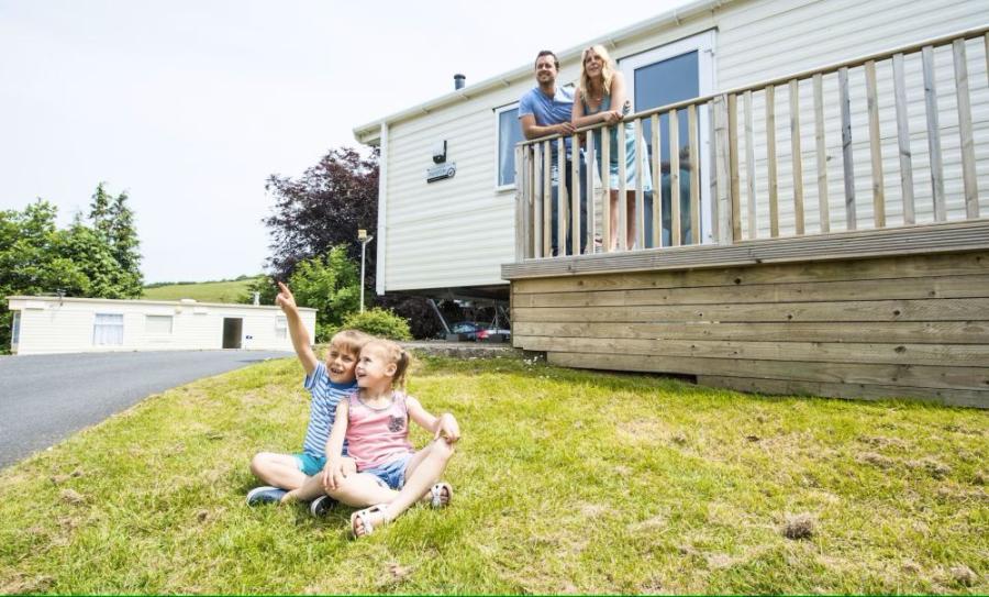 static caravans for hire at Combe Martin Beach Holiday Park