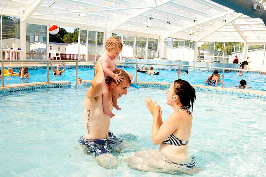 fun in the pool at Dawlish Sands Holiday Park