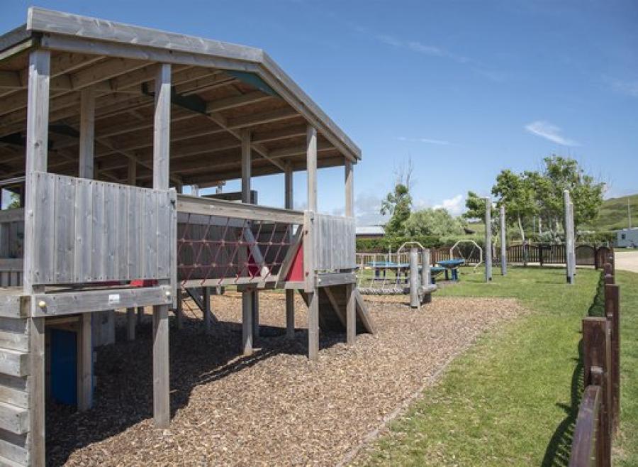 kids adventure playground on site