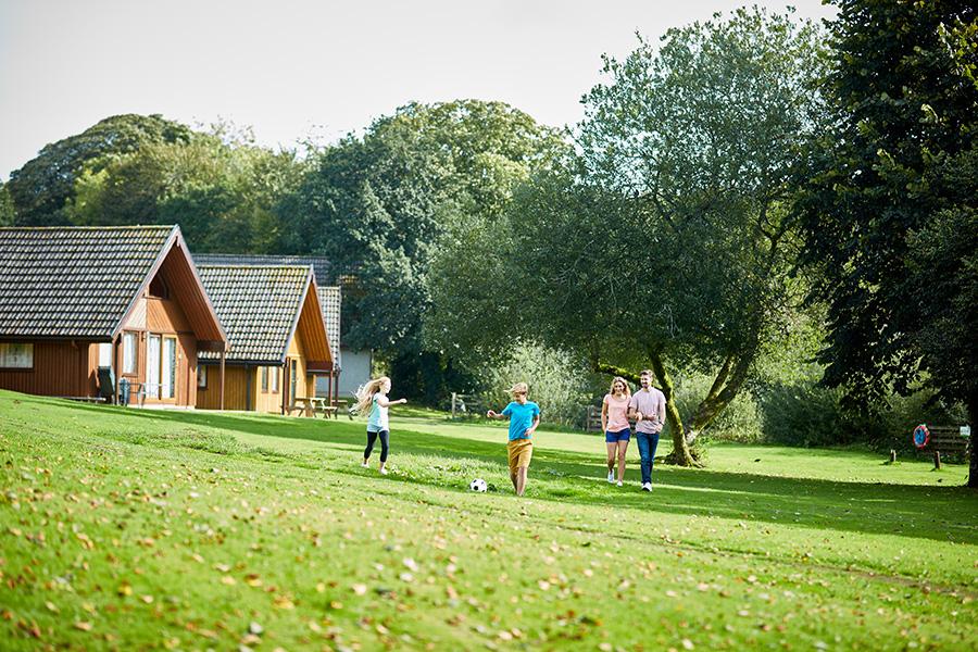 Hengar Manor Holiday Park lodges with lots of open space