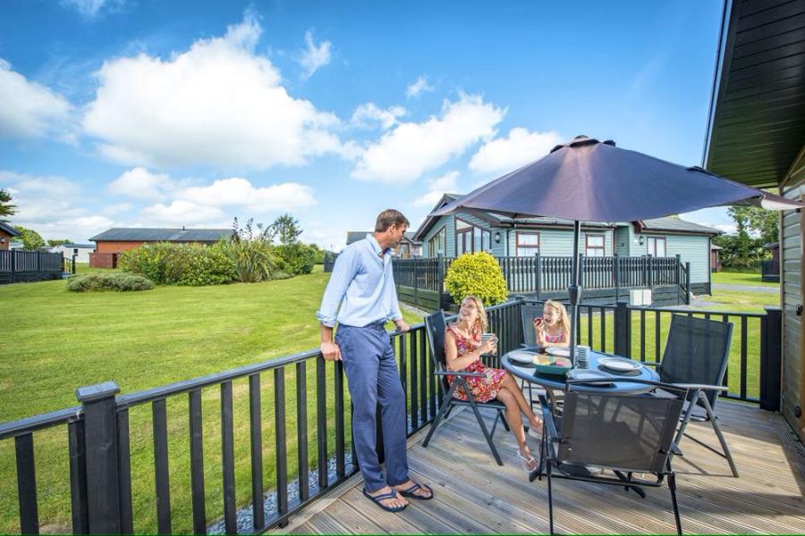 holiday lodges at Killigarth Manor Holiday Park