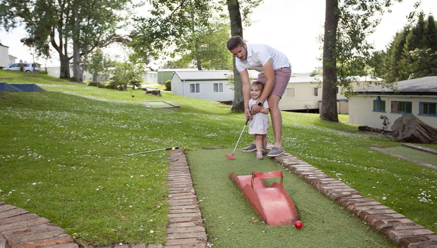 adventure golf at Looe Bay Holiday Park