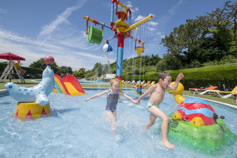 Newquay Holiday Park splash park with 3 pools