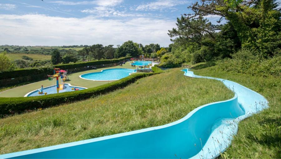 200ft flume at Newquay Holiday Park