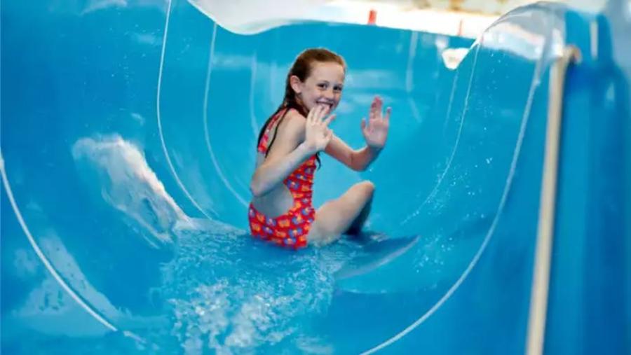 on the flumes at Oakdene Forest Park
