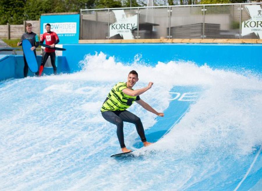 Flowrider surfing at Retallack Resort