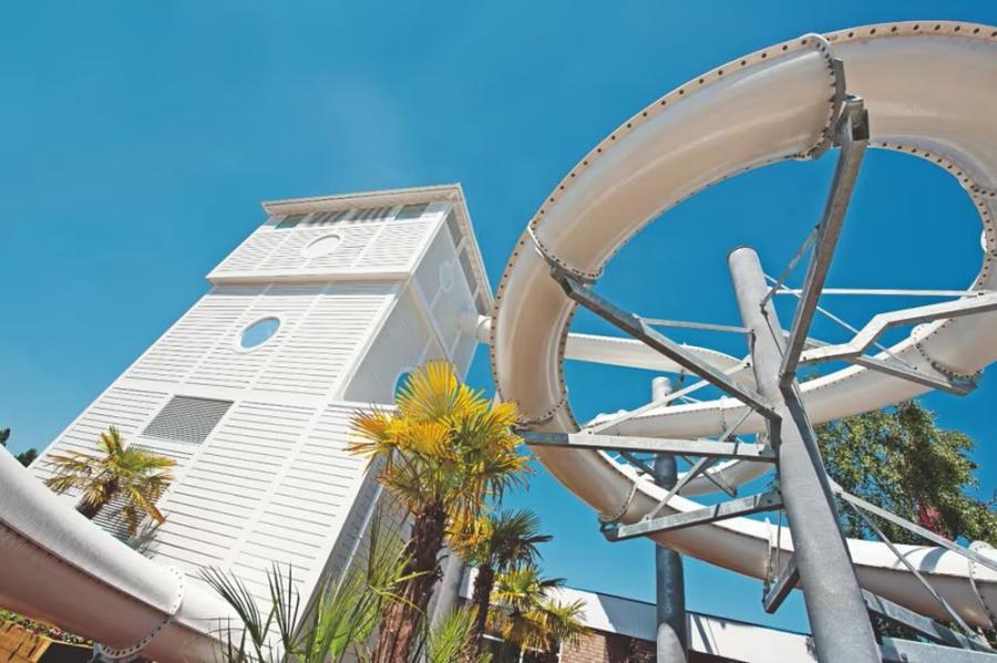 pools and flumes at Rockley Park Holiday Park