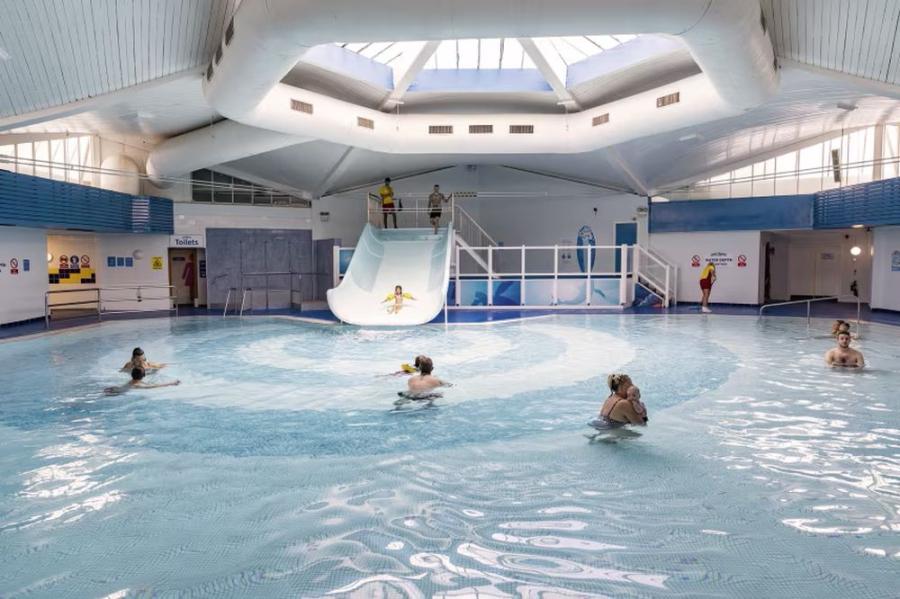 indoor swimming pool at Rockley Park Holiday Park