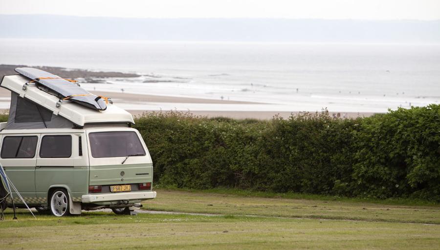 camping pitches and touring park in Devon at Ruda Holiday Park