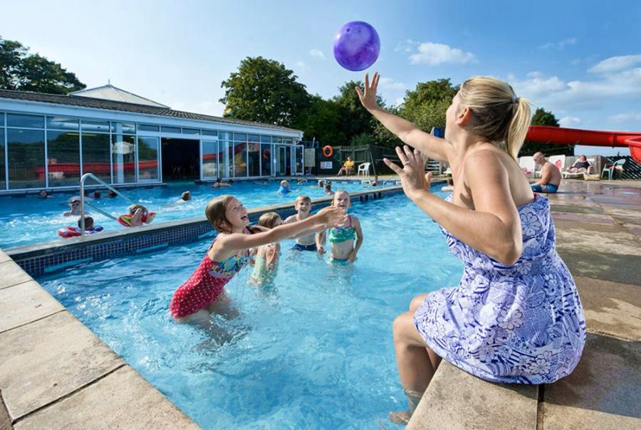 outdoor swimming pools at South Bay Holiday Park