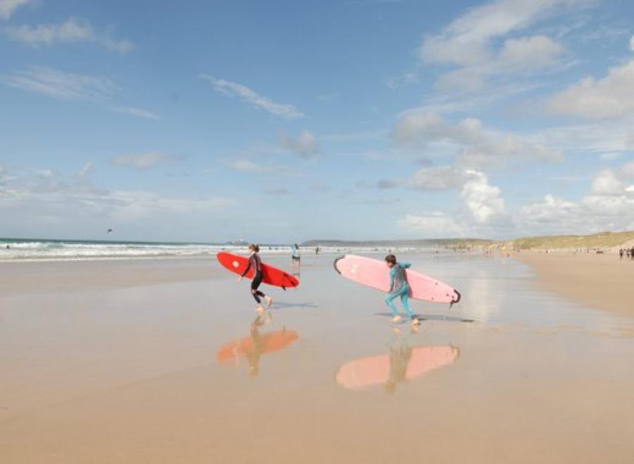 learn to surf at St Ives Bay Holiday Park