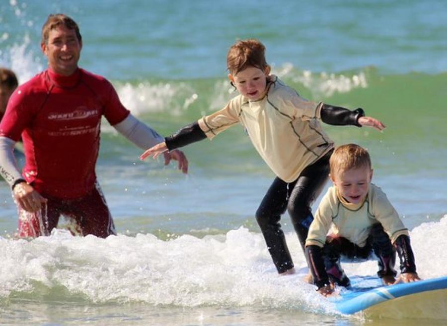 surf school at St Ives Bay Holiday Parkin Cornwall
