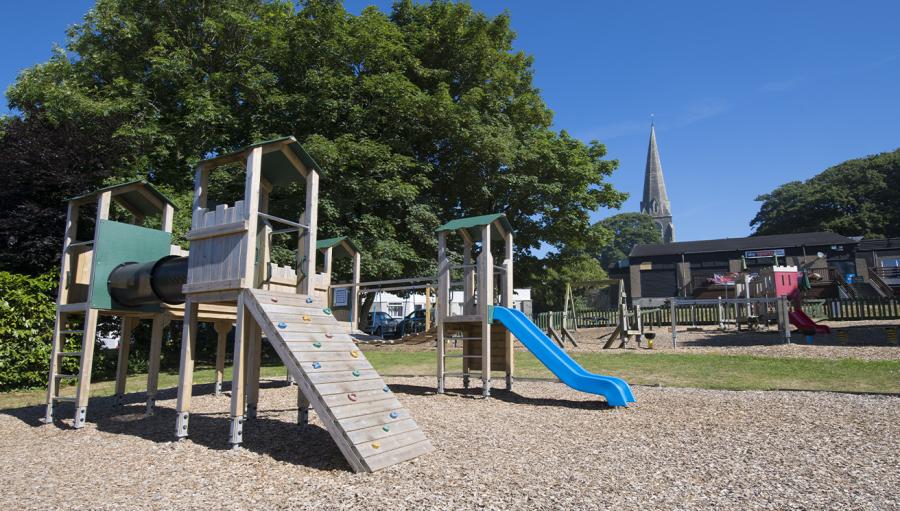 adventure playground at St Minver Holiday Park