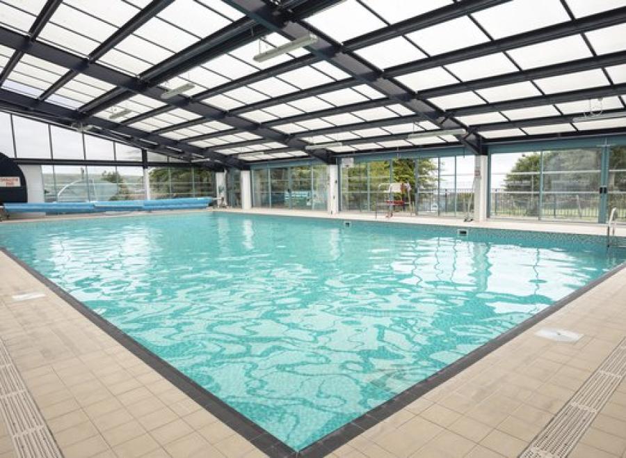 indoor pool at the holiday park