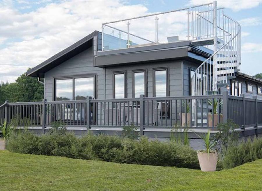 luxury lodges in Swange Dorset at Swanage Bay View Holiday Park