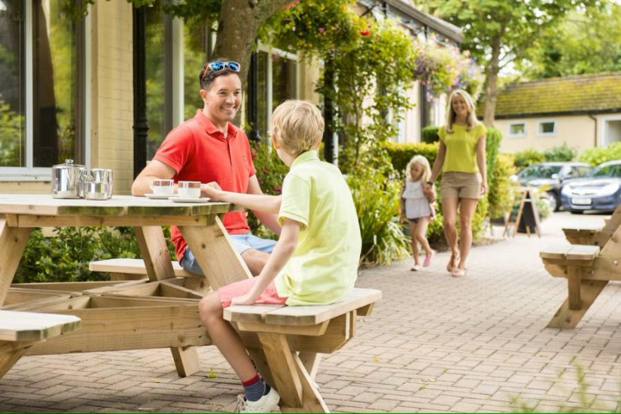 outside the clubhouse at Tolroy Manor Holiday Park