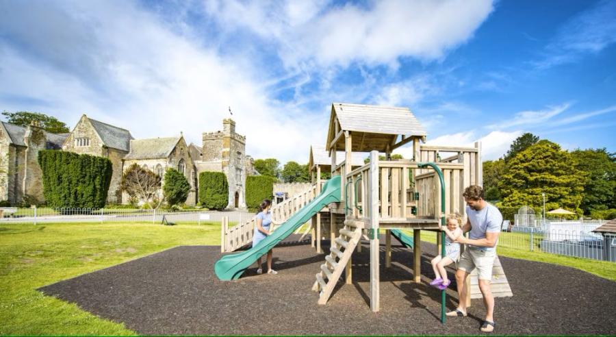 adventure playground at Trelawne Manor Holiday Park