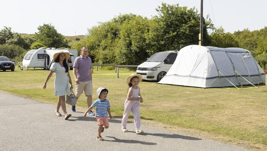 Holywell Bay Holiday Park camping and touring pitches
