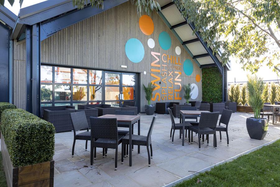 outside the clubhouse at Dovercourt Holiday Park