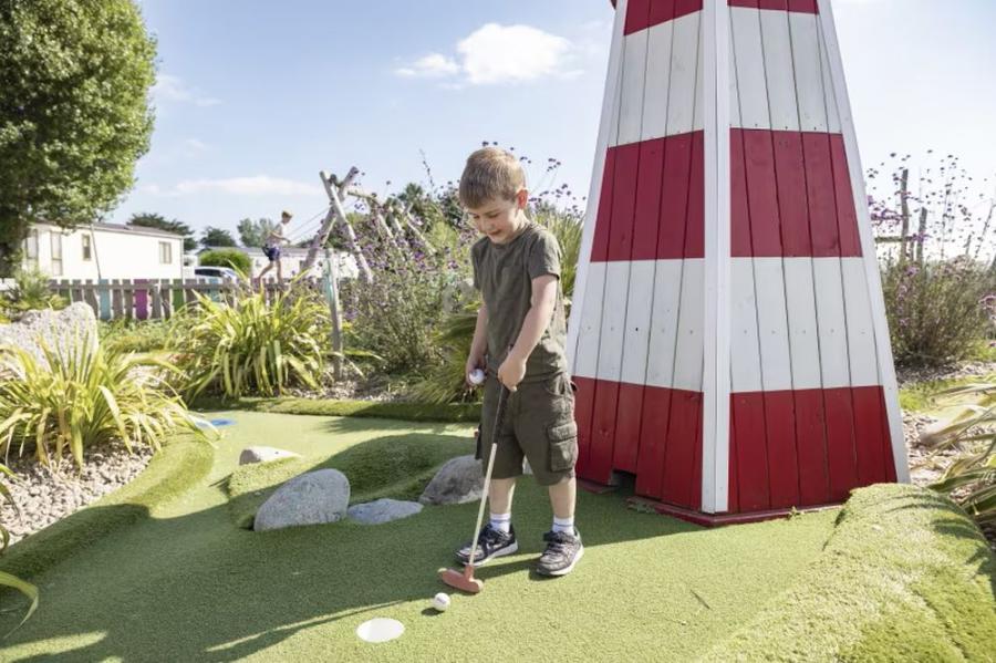 crazy golf at Seaview Holiday Park Weymouth