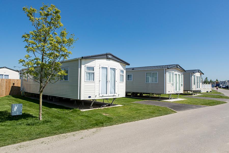 static caravans at Birchington Vale Holiday Park in Kent