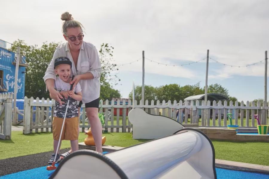 crazy golf course at Cleethorpes Beach Holiday Park