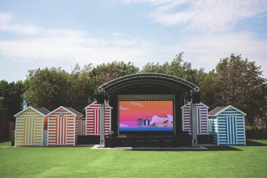 outside venue at the adventure village