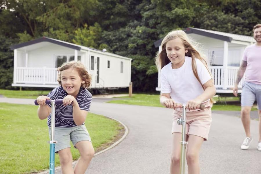 static caravans at Cleethorpe on Lincolnshire caravan park