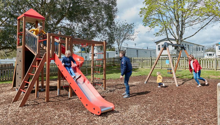 adventure playground at Languard Holiday Park