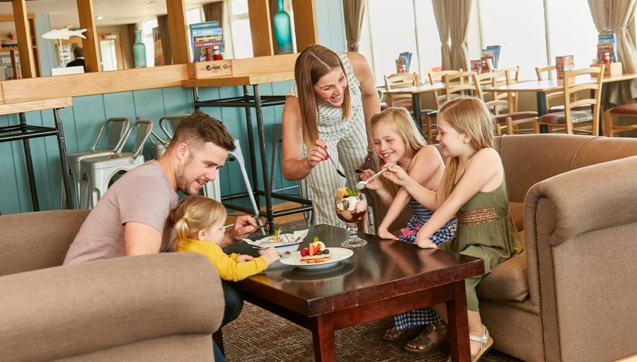 inside the clubhouse at Languard Holiday Park