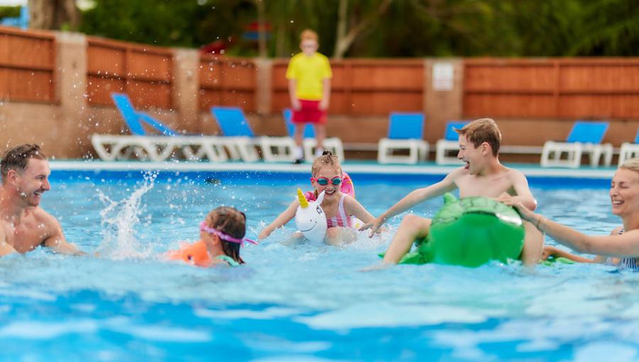 outdoor pool at Languard Holiday Park