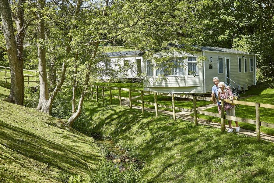 Static caravans at Lower Hyde Holiday Park