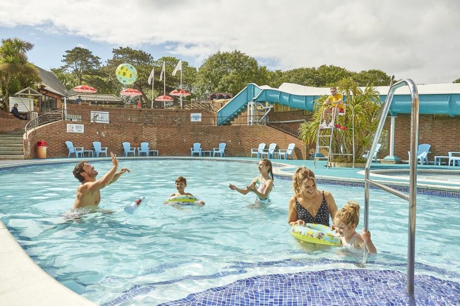 outdoor pool at Lower Hyde Holiday Park
