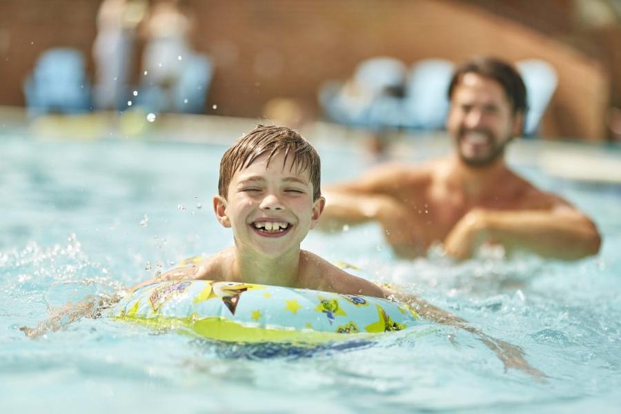 outdoor pool at Lower Hyde Holiday Park