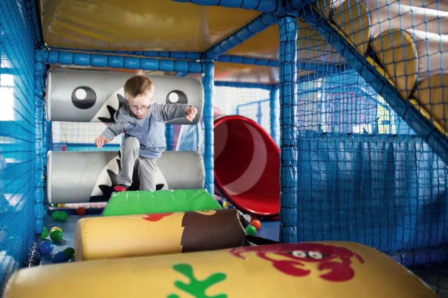 indoor soft play area at Blue Dolphin Caravan Park