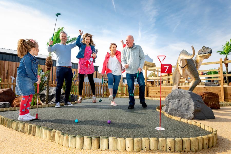 adventure crazy golf at Broadland Sands Holiday Park