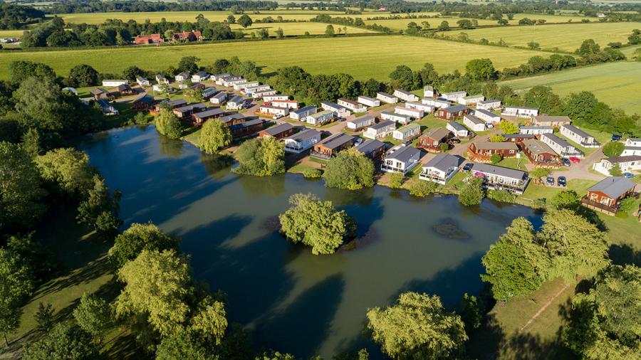 overview of the caravans & lodges in Suffolk at Carlton Meres Holiday Park