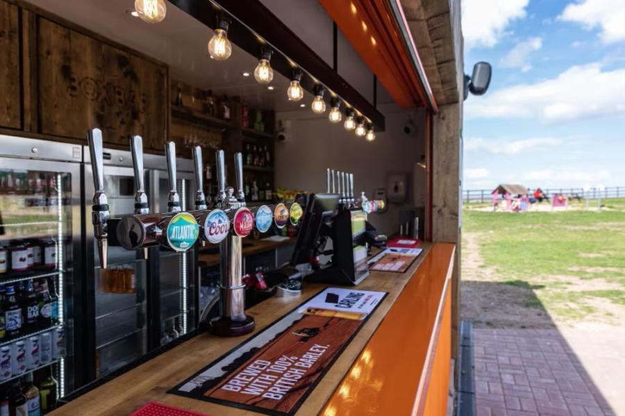 outdoor bar at Doniford Bay Holiday Park