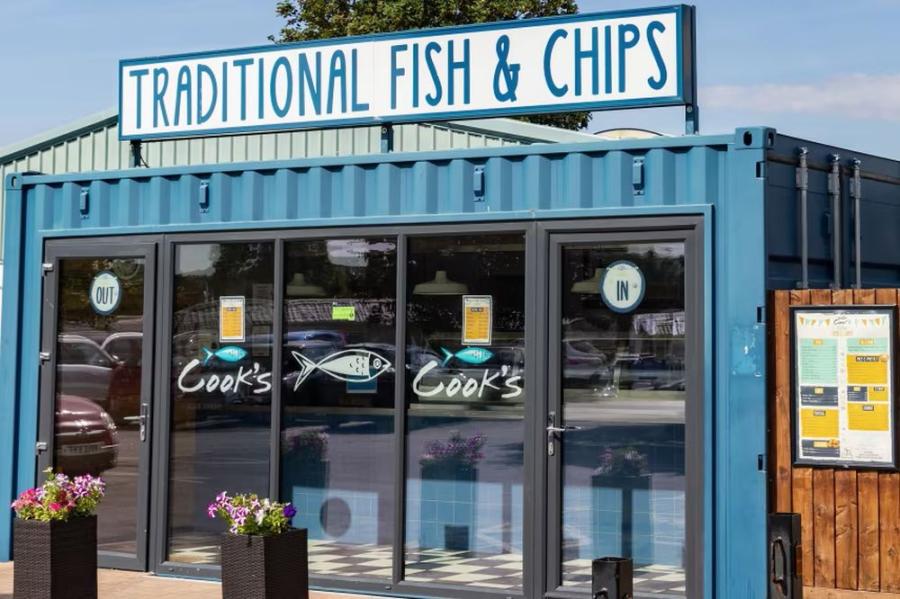 Doniford Bay Holiday Park fish and chip shop