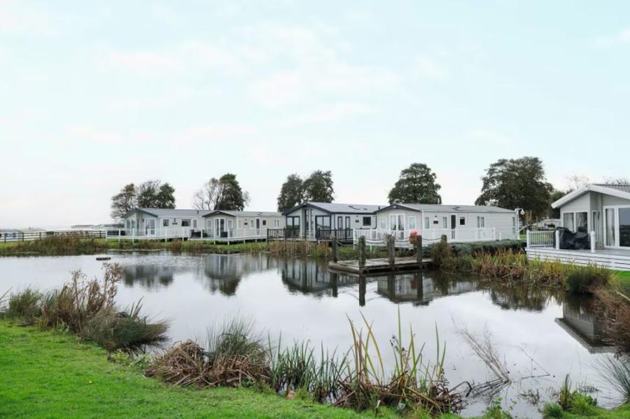 the lakes with fishing at Doniford Bay Holiday Park